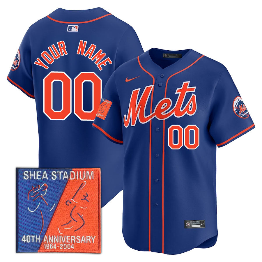 New York Mets Limited Custom Jersey -  Amazing Patch - All Stitched
