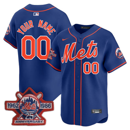 New York Mets Limited Custom Jersey -  Amazing Patch - All Stitched