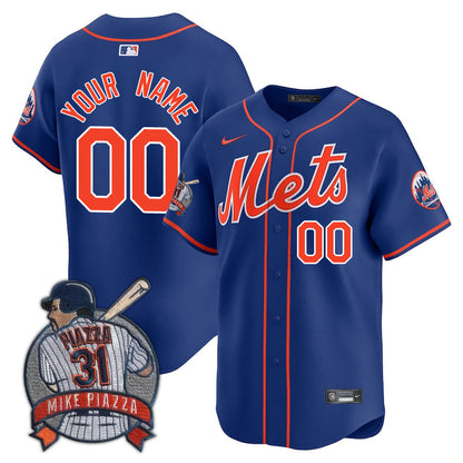 New York Mets Limited Custom Jersey -  Amazing Patch - All Stitched