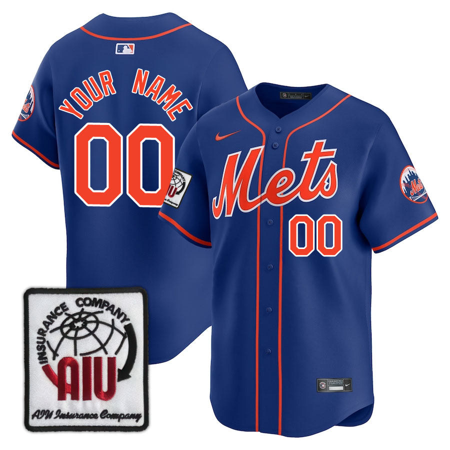 New York Mets Limited Custom Jersey -  Amazing Patch - All Stitched