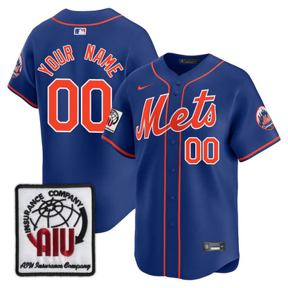 New York Mets Limited Custom Jersey -  Amazing Patch - All Stitched