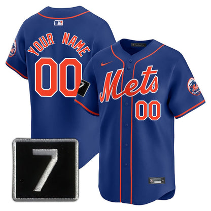 New York Mets Limited Custom Jersey -  Amazing Patch - All Stitched