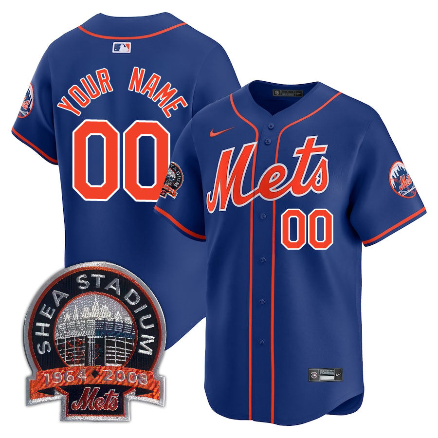 New York Mets Limited Custom Jersey -  Amazing Patch - All Stitched