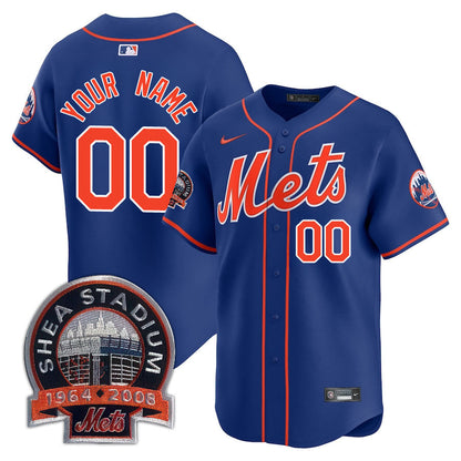 New York Mets Limited Custom Jersey -  Amazing Patch - All Stitched