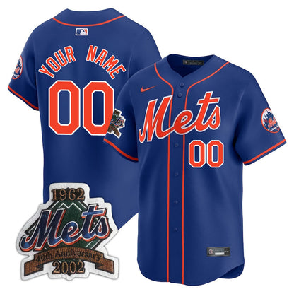 New York Mets Limited Custom Jersey -  Amazing Patch - All Stitched