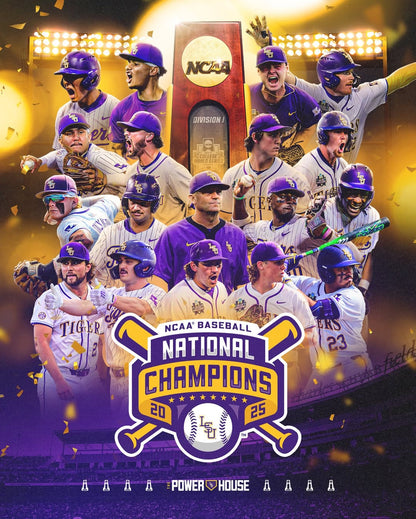 LSU Tigers 2025 World Series Champions Limited Jersey - All Stitched