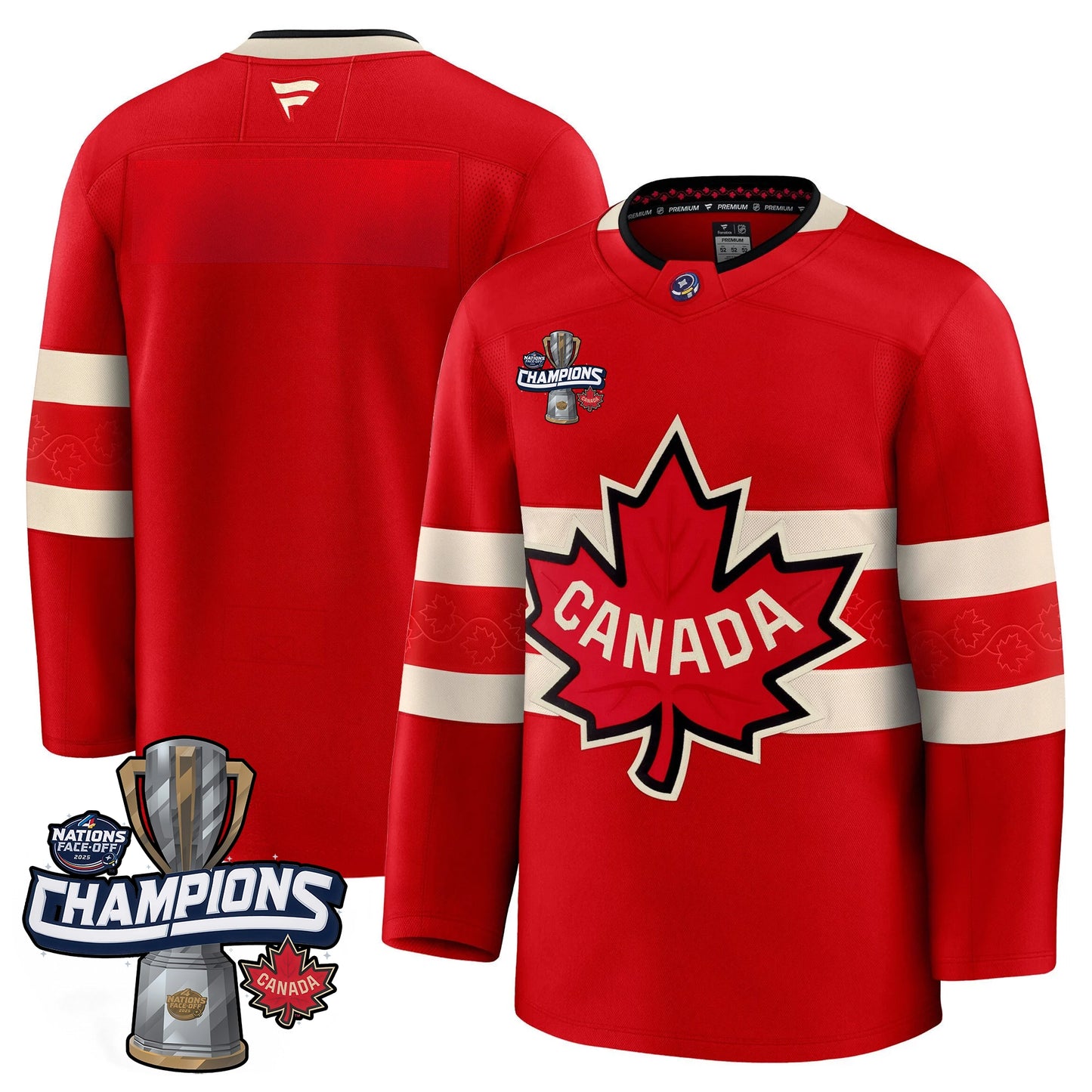 Canada 2025 4 Nations Face-Off Champions Jersey - All Stitched