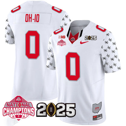 Ohio State Buckeyes 'Heritage Stripe' 2025 CFP Patch - National Champions Jersey - All Stitched