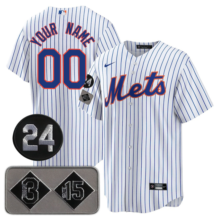 New York Mets Limited Custom Jersey -  Amazing Patch - All Stitched