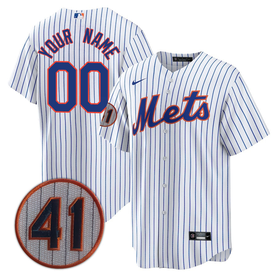 New York Mets Limited Custom Jersey -  Amazing Patch - All Stitched