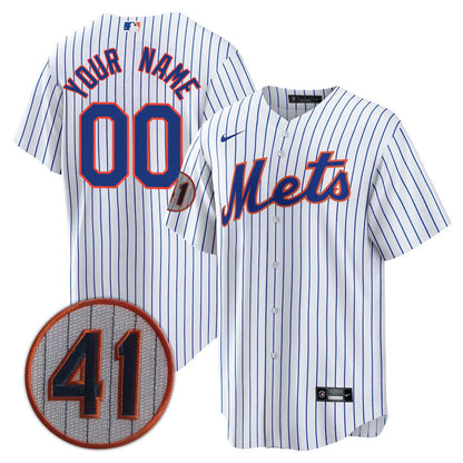 New York Mets Limited Custom Jersey -  Amazing Patch - All Stitched