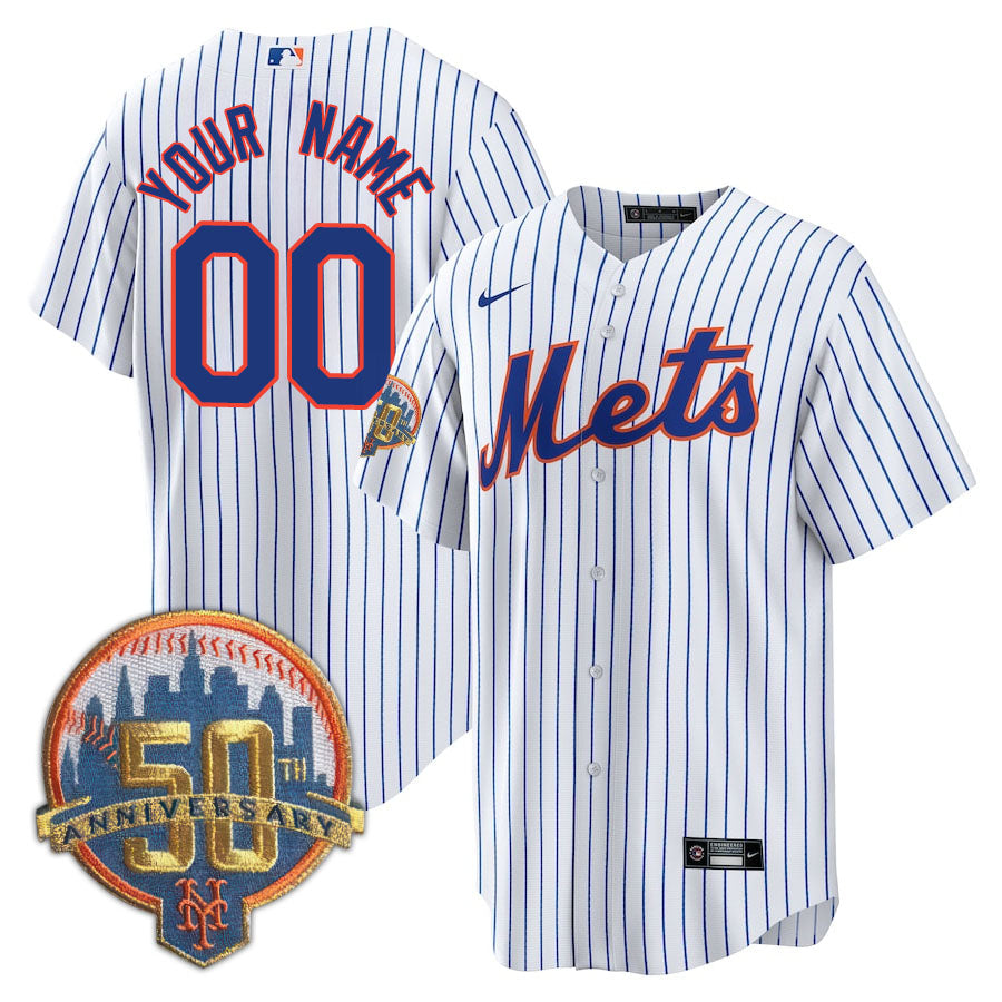 New York Mets Limited Custom Jersey -  Amazing Patch - All Stitched