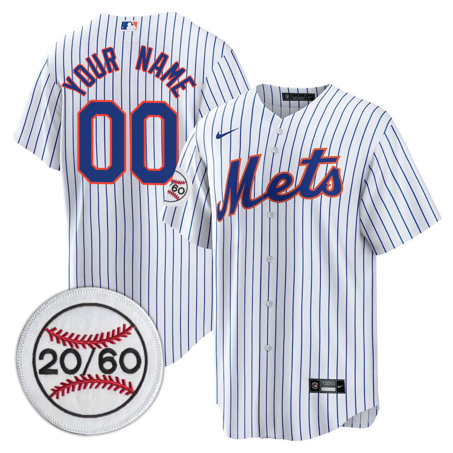 New York Mets Limited Custom Jersey -  Amazing Patch - All Stitched