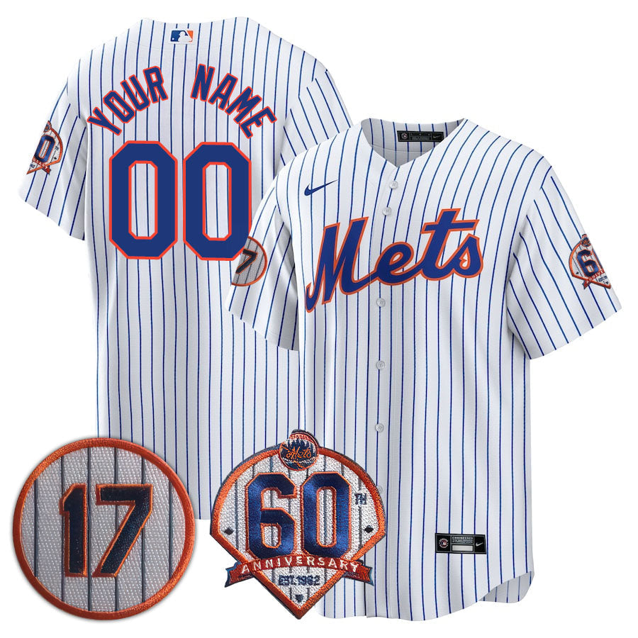 New York Mets Limited Custom Jersey -  Amazing Patch - All Stitched