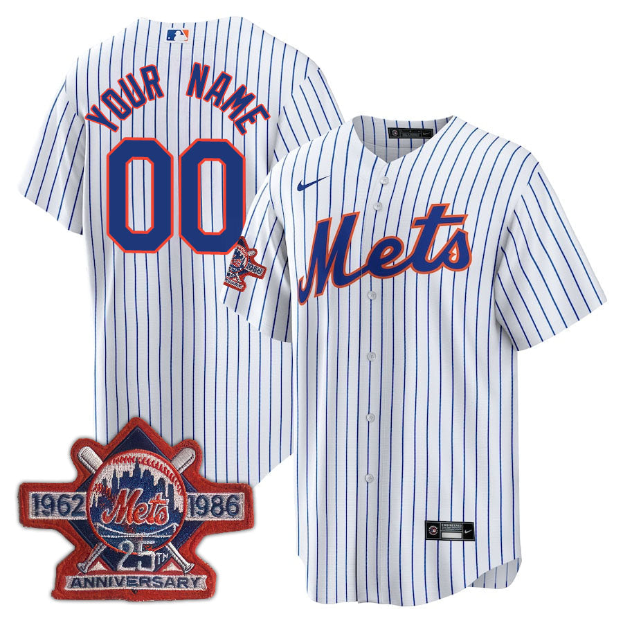 New York Mets Limited Custom Jersey -  Amazing Patch - All Stitched