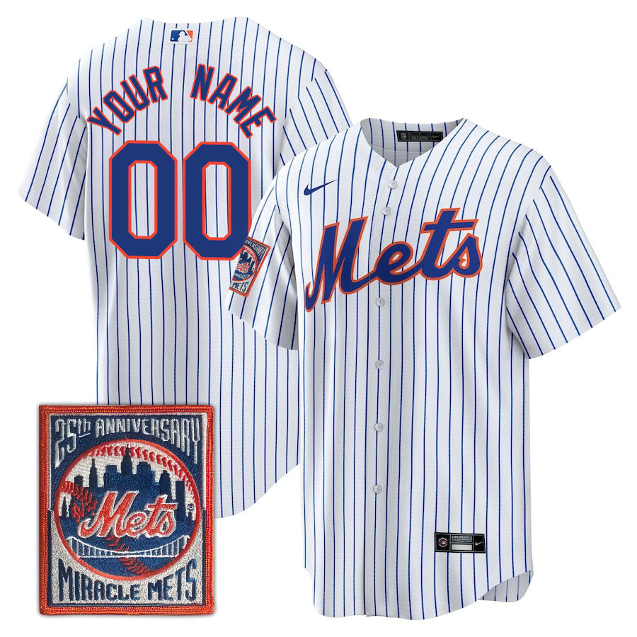 New York Mets Limited Custom Jersey -  Amazing Patch - All Stitched