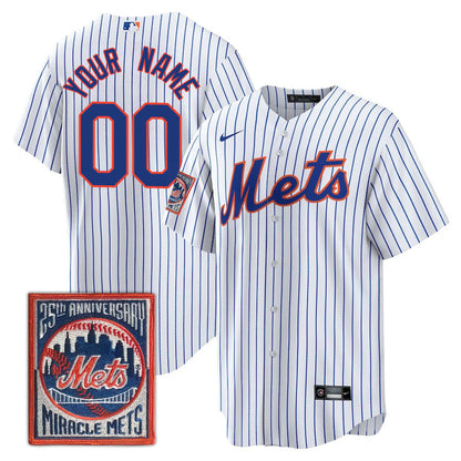 New York Mets Limited Custom Jersey -  Amazing Patch - All Stitched