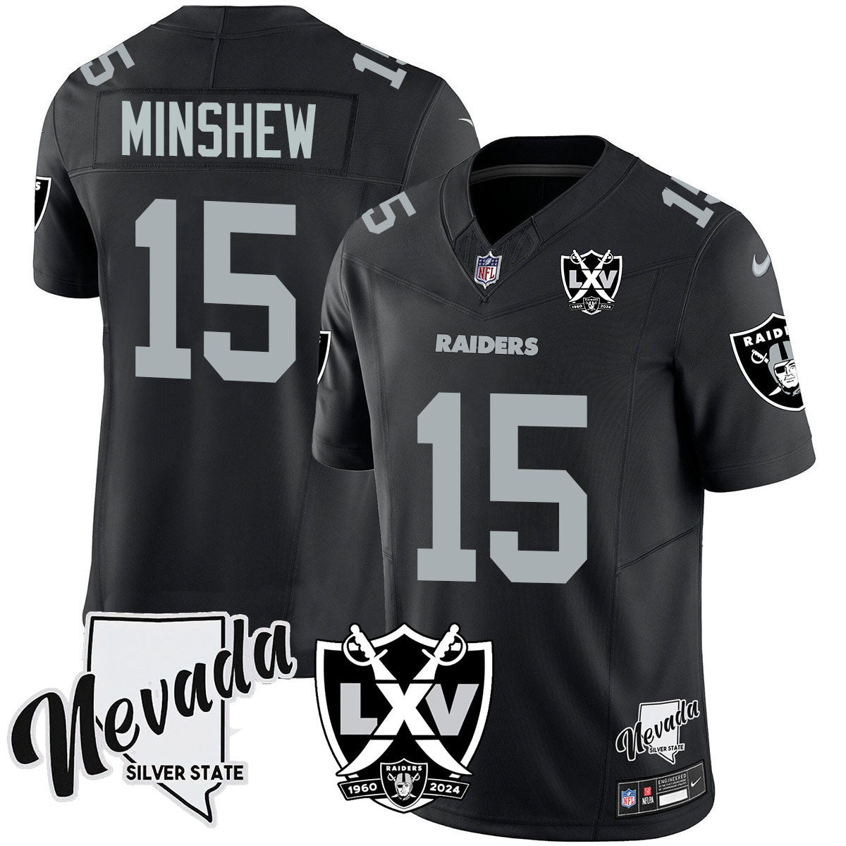 Men's Raiders 2025 Vapor Limited Jersey - 65th Anniversary - All Stitched