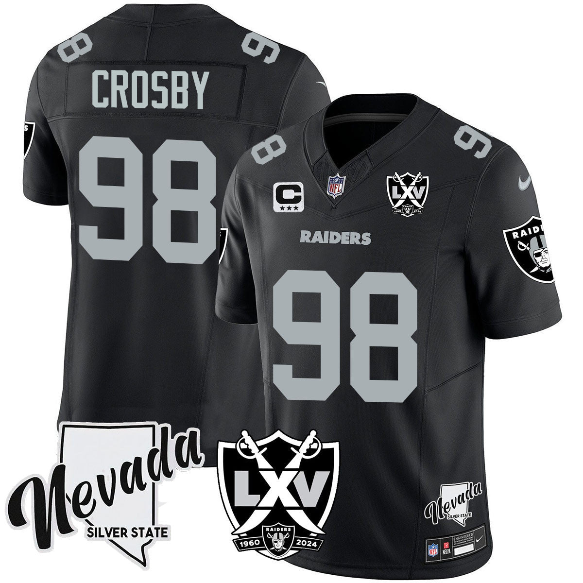 Men's Raiders 2025 Vapor Limited Jersey - 65th Anniversary - All Stitched