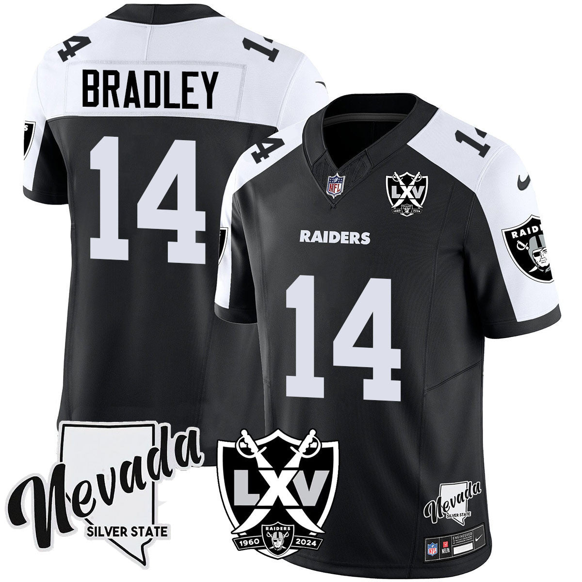 Men's Raiders 2025 Vapor Limited Jersey - 65th Anniversary - All Stitched