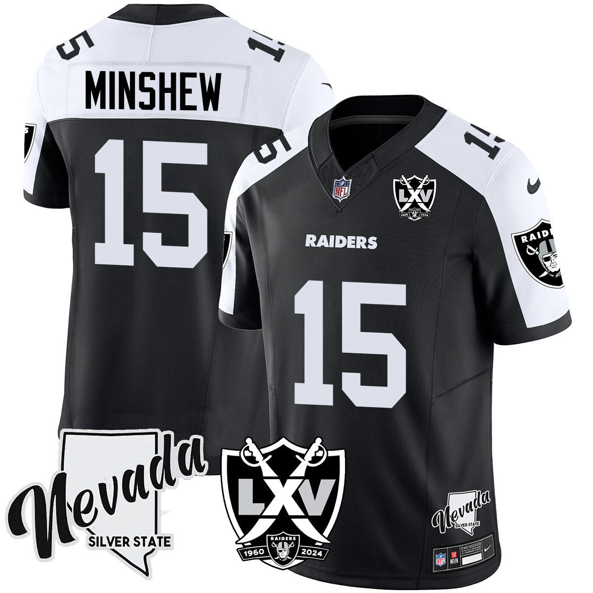 Men's Raiders 2025 Vapor Limited Jersey - 65th Anniversary - All Stitched