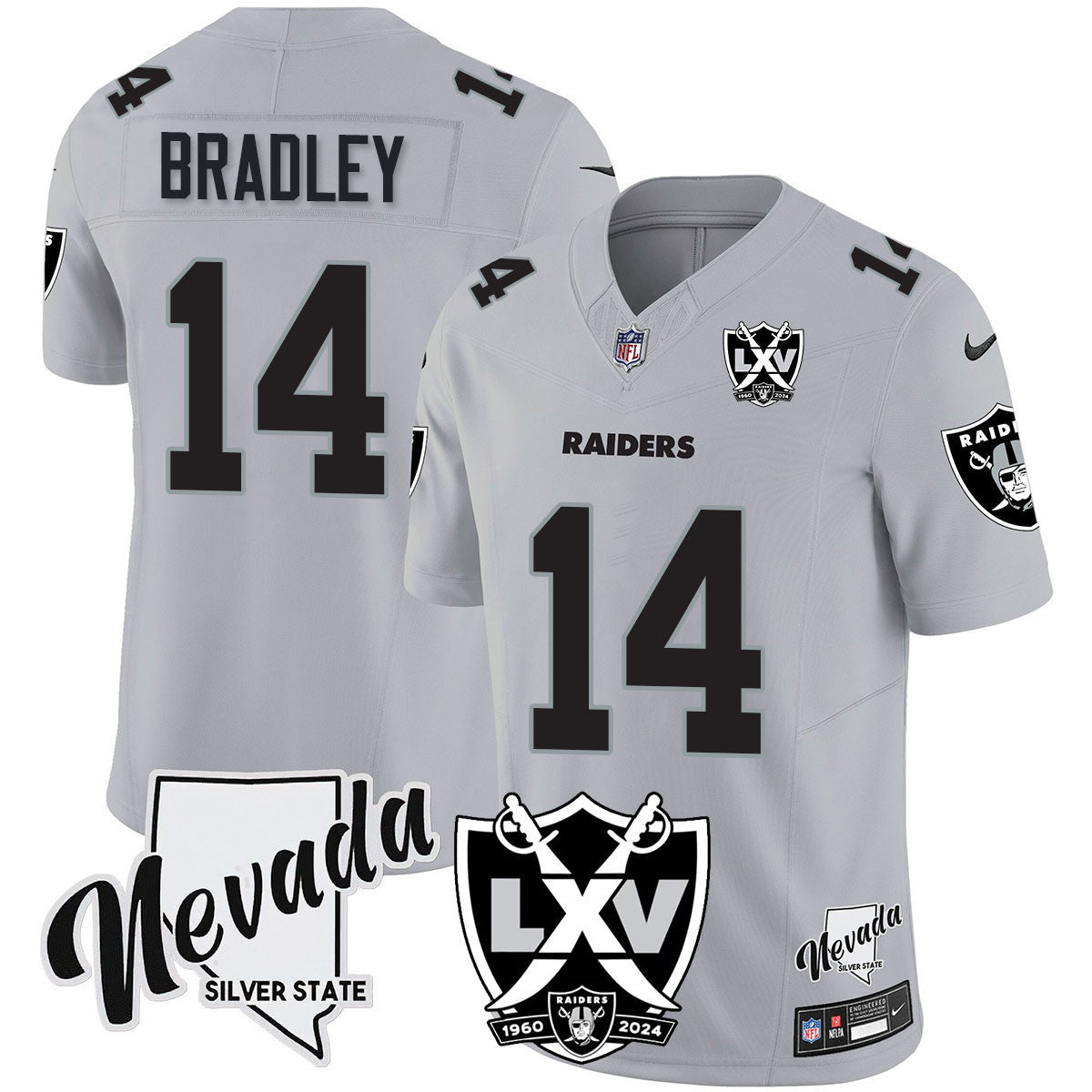 Men's Raiders 2025 Vapor Limited Jersey - 65th Anniversary - All Stitched