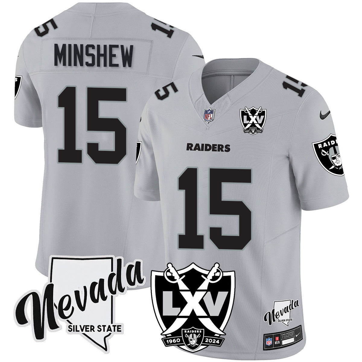 Men's Raiders 2025 Vapor Limited Jersey - 65th Anniversary - All Stitched