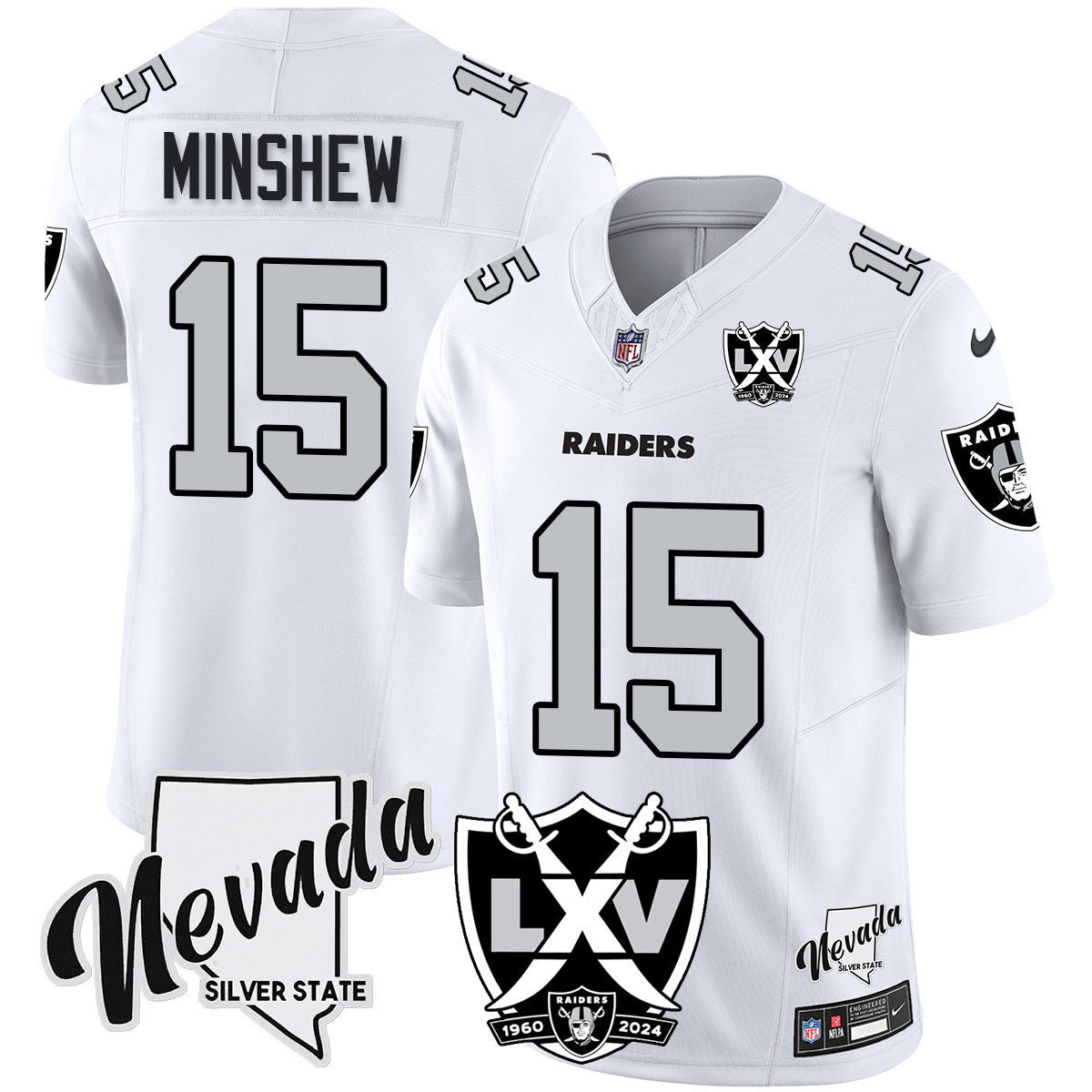 Men's Raiders 2025 Vapor Limited Jersey - 65th Anniversary - All Stitched
