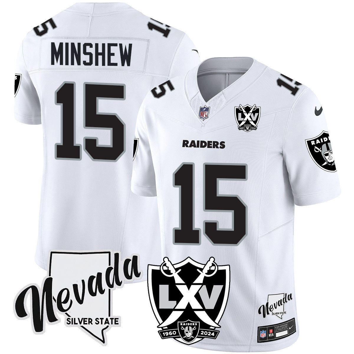 Men's Raiders 2025 Vapor Limited Jersey - 65th Anniversary - All Stitched