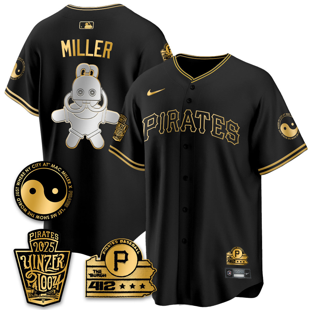 Men's Pittsburgh Pirates Yinzerpalooza 2025 Limited Jersey - All Stitched