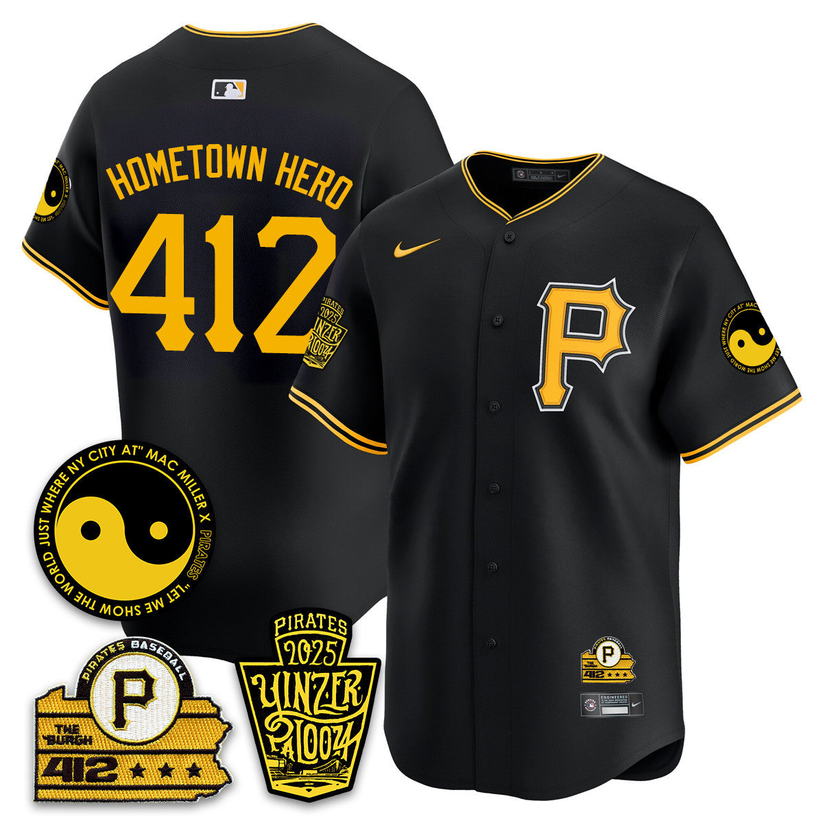 Men's Pittsburgh Pirates Yinzerpalooza 2025 Limited Jersey - All Stitched