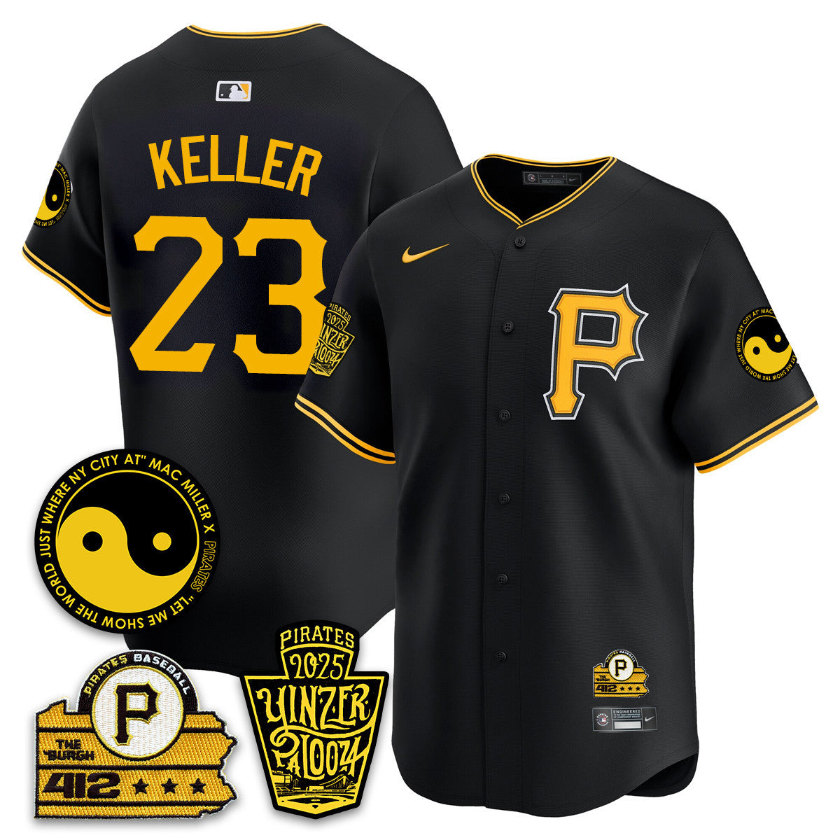 Men's Pittsburgh Pirates Yinzerpalooza 2025 Limited Jersey - All Stitched