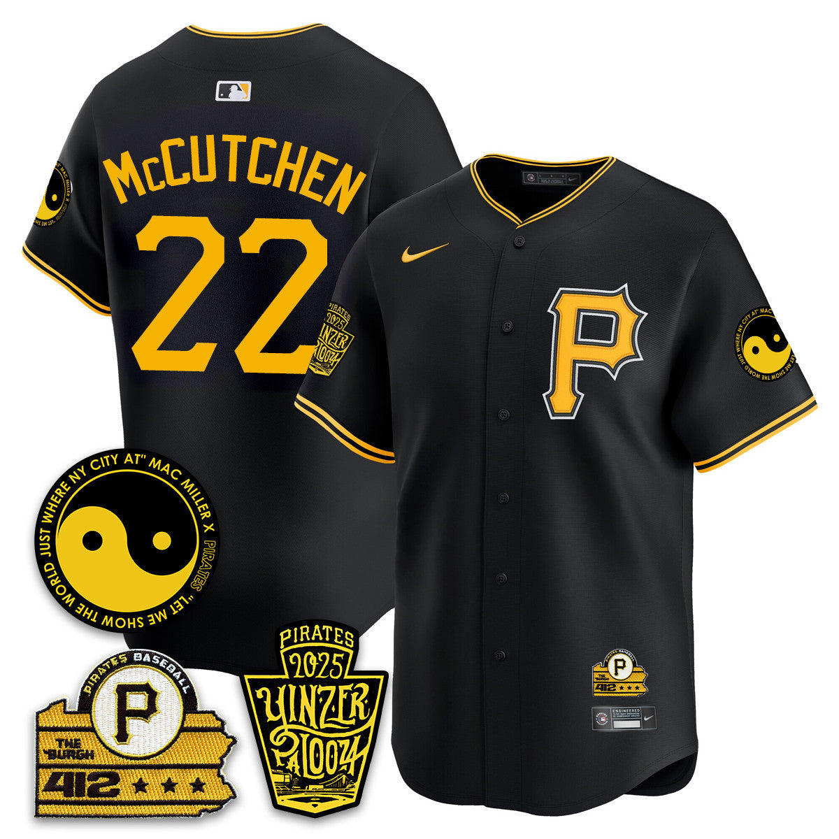 Men's Pittsburgh Pirates Yinzerpalooza 2025 Limited Jersey - All Stitched