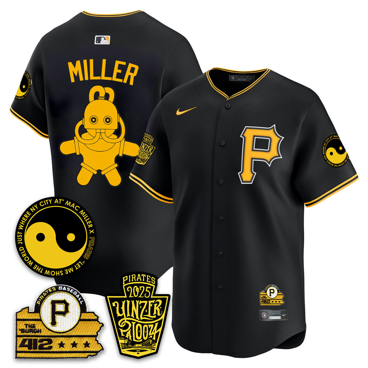 Men's Pittsburgh Pirates Yinzerpalooza 2025 Limited Jersey - All Stitched