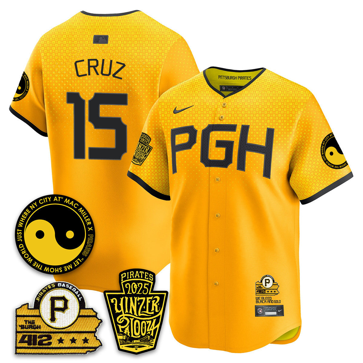 Men's Pittsburgh Pirates Yinzerpalooza 2025 Limited Jersey - All Stitched