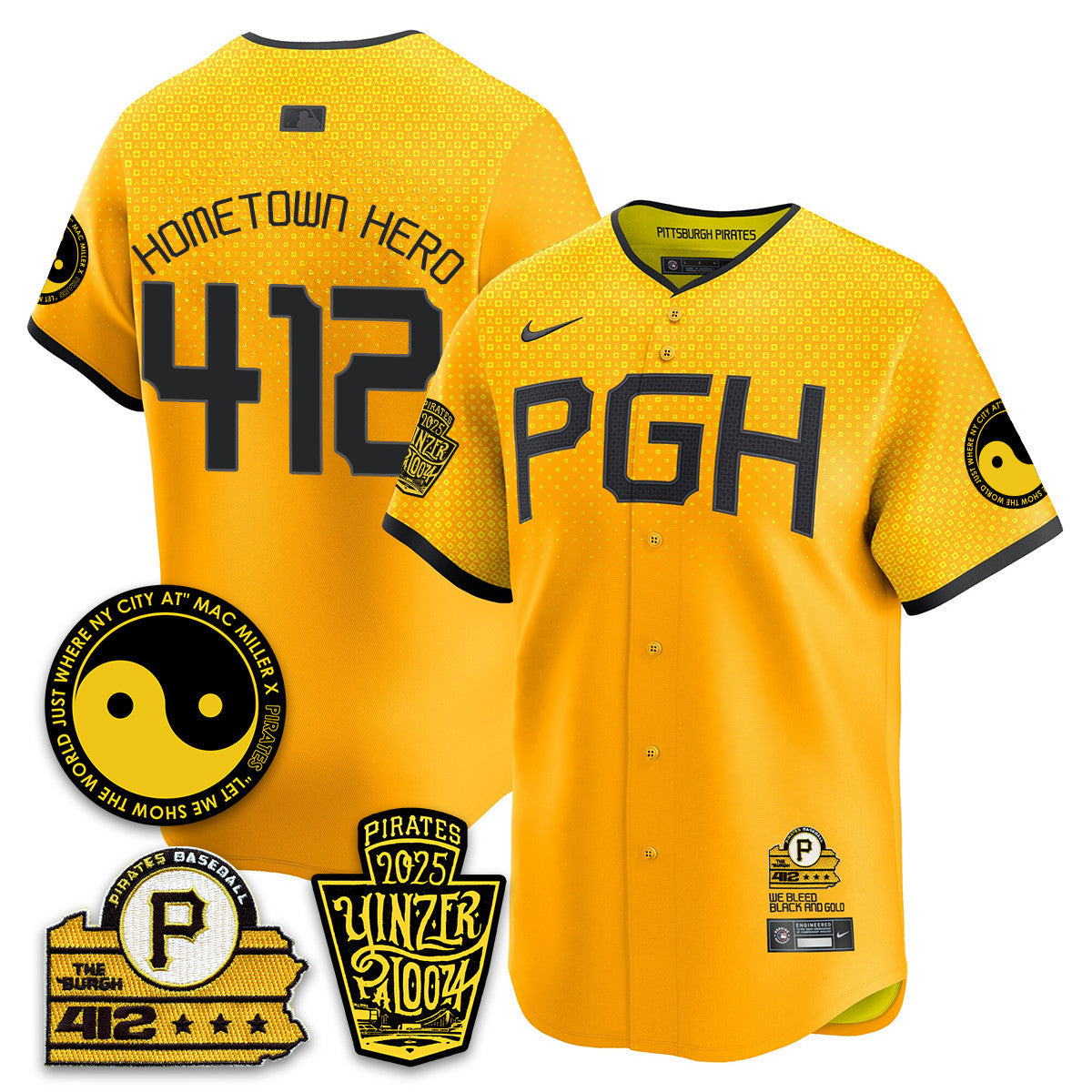 Men's Pittsburgh Pirates Yinzerpalooza 2025 Limited Jersey - All Stitched