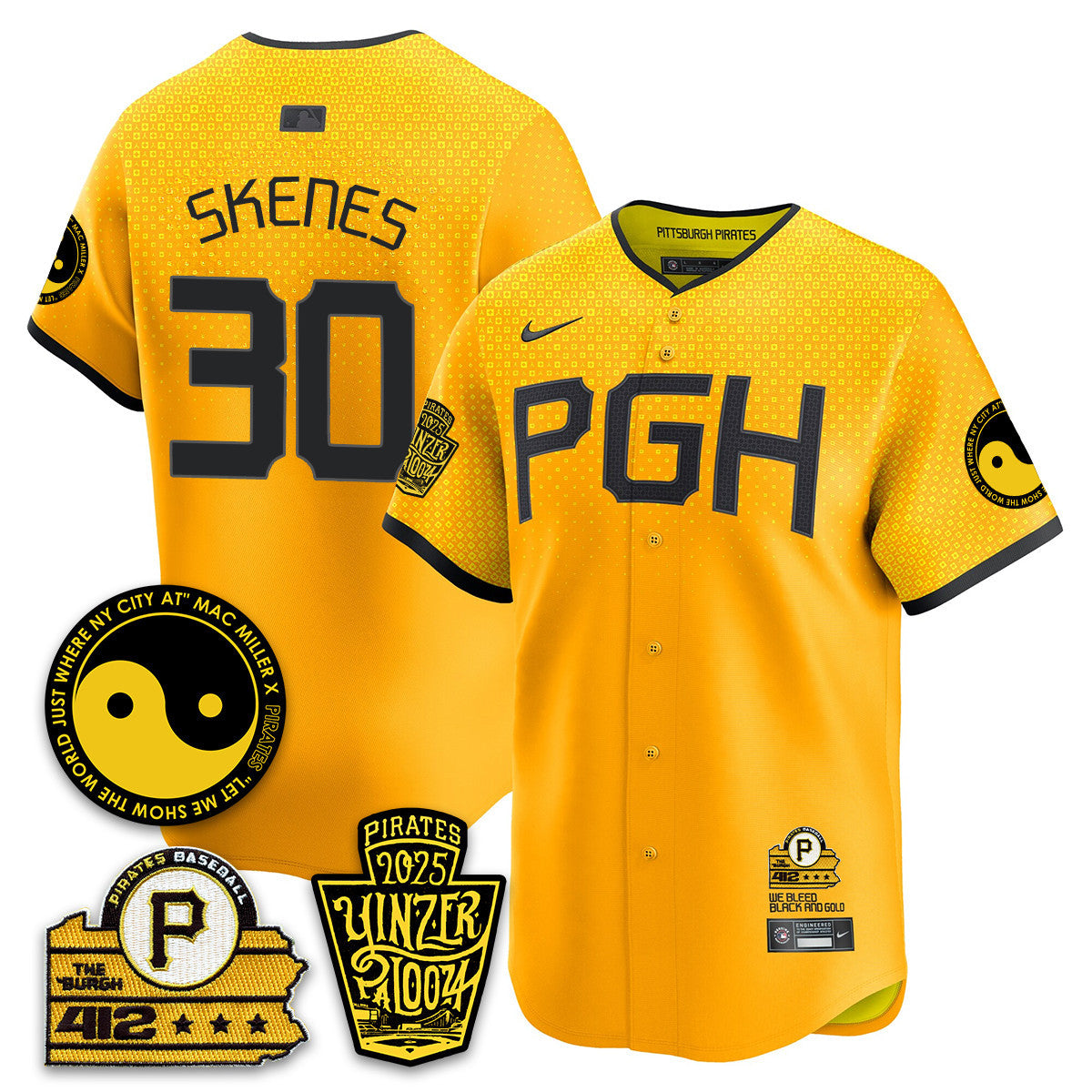 Men's Pittsburgh Pirates Yinzerpalooza 2025 Limited Jersey - All Stitched