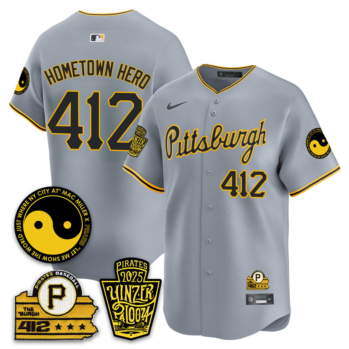 Men's Pittsburgh Pirates Yinzerpalooza 2025 Limited Jersey - All Stitched