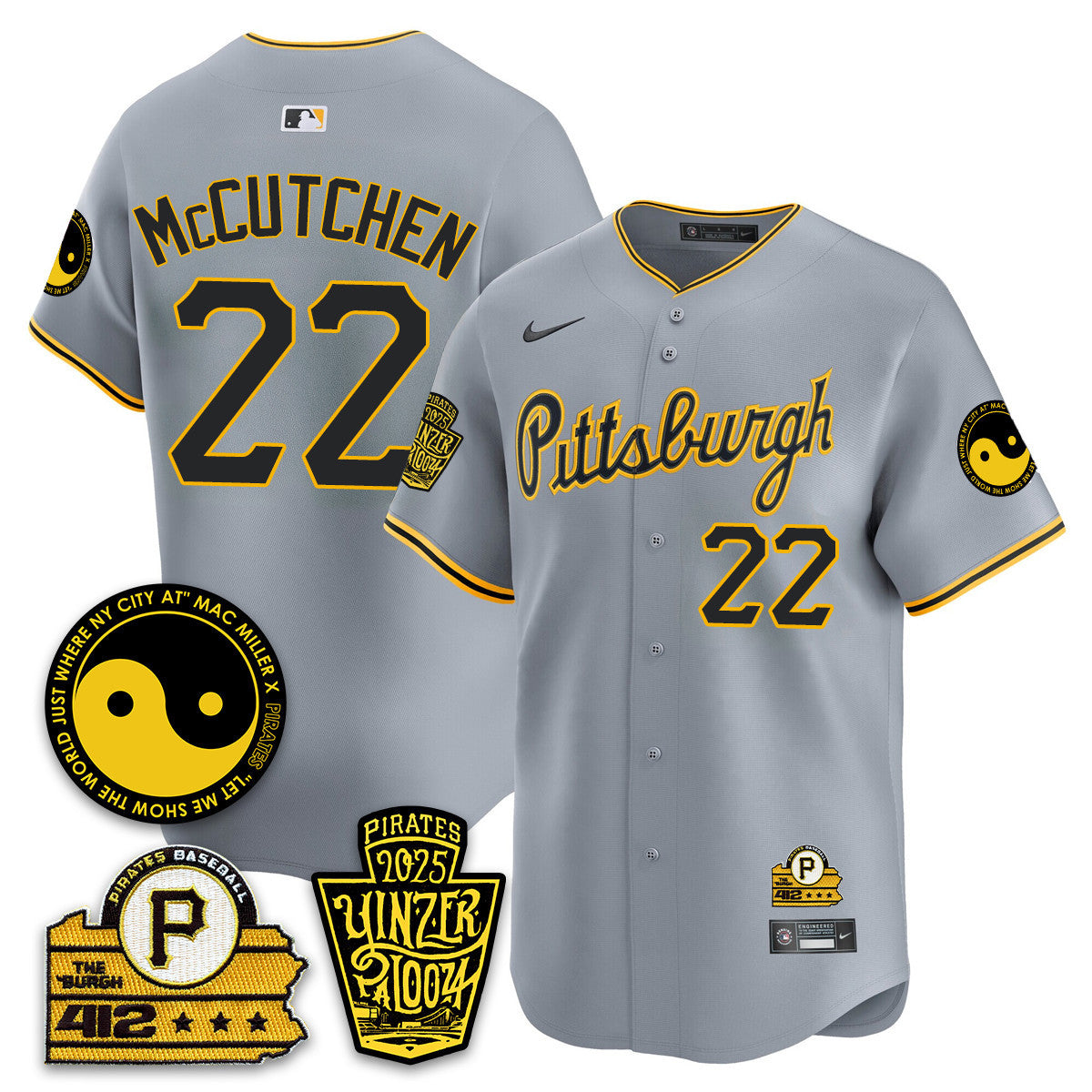 Men's Pittsburgh Pirates Yinzerpalooza 2025 Limited Jersey - All Stitched