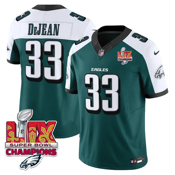 Philadelphia Eagles Super Bowl LIX Champions Gold Vapor Limited Jersey - All Stitched