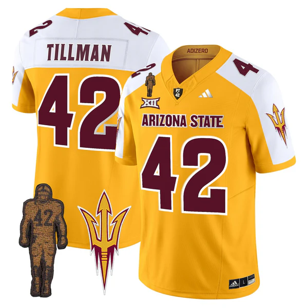 Arizona State Sun Devils Pat Tillman Honoring Patch Vapor Limited Jersey - All Stitched