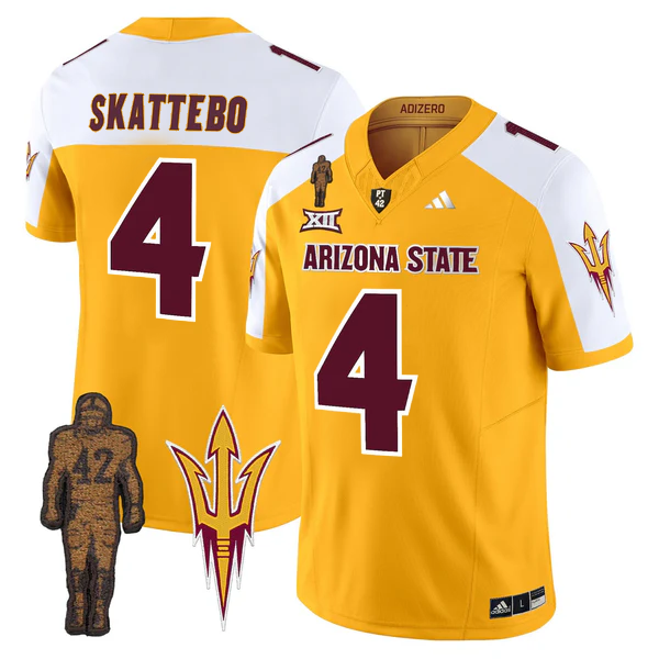 Arizona State Sun Devils Pat Tillman Honoring Patch Vapor Limited Jersey - All Stitched